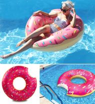 Nagy felfújható úszógumi Donut (120cm) - több színben
