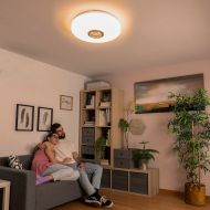 LED mennyezeti lámpa hangszóróval Lumavox InnovaGoods