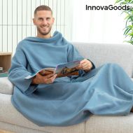 Single Sleeved Blanket with Central Pocket Faboulazy InnovaGoods - Zöld