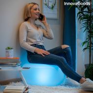 Felfújható ülés többszínű LED fénnyel és távirányítóval Pulight InnovaGoods