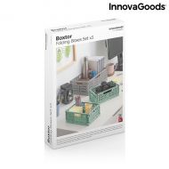 3 összecsukható és egymásra rakható szervező doboz Boxtor InnovaGoods
