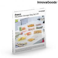 Újrafelhasználható élelmiszerzsák készlet Freco InnovaGoods 10 Darabok