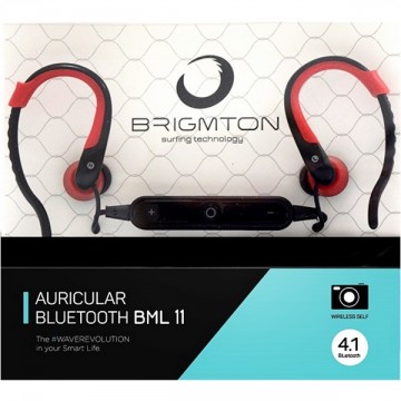 Bluetooth Headset Mikrofonnal BRIGMTON BML-11-R Piros