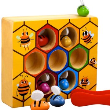 Színes méhkas játék