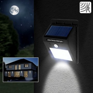 Szolár kültéri LED világítás - Mozgásérzékelős