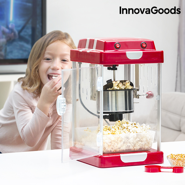 InnovaGoods Tasty Pop Times Pattogatott Kukorica Készítő 310W Piros InnovaGoods Tasty Pop Times Pattogatott Kukorica Készítő 310W Piros