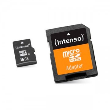 Micro-SD memóriakártya adapterrel INTENSO 3413470 16 GB 10 osztály